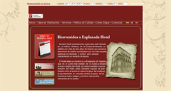Desktop Screenshot of explanadahotel.com