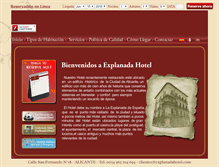 Tablet Screenshot of explanadahotel.com